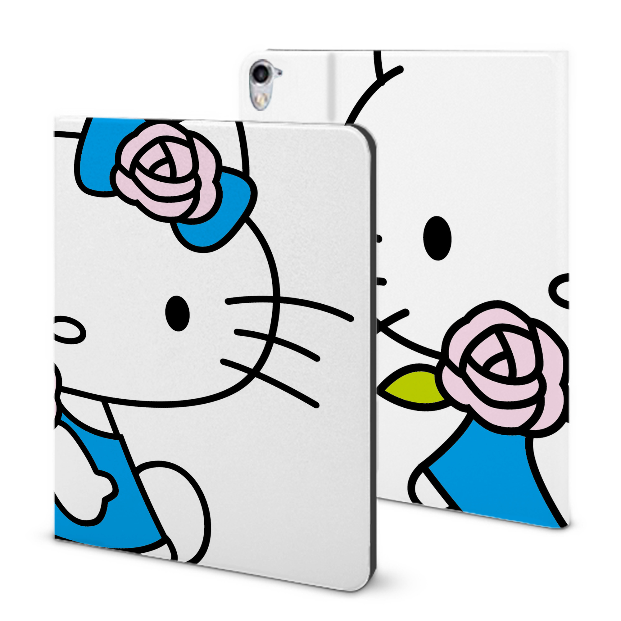 （画像用） Hello Kitty ハローキティ IPad ケース ブック型 PUレザー TPU 耐衝撃 軽量 薄型 ペン収納なし 全面保護 IPad 各モデル対応
